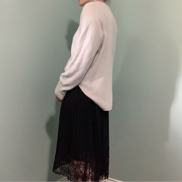 CLUB MONACO lace trim pleated midi skirt - Picture 7 of 13